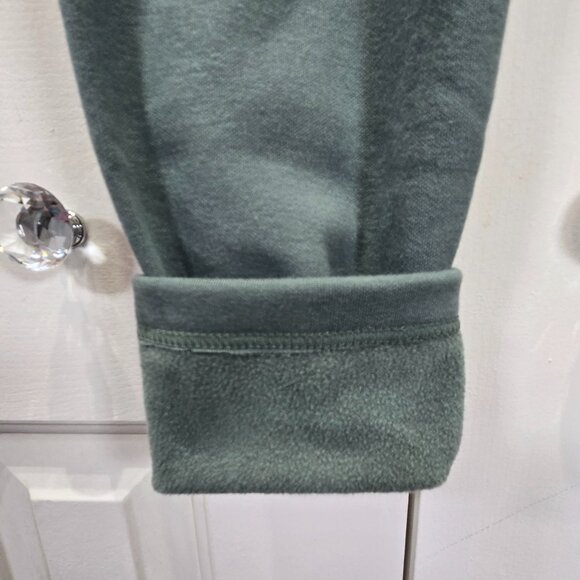 New Sage Green Fleece Lined Leggings – Size 36-46 - Picture 3 of 5